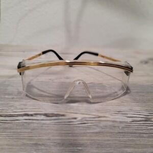 Uvex Astrometal 3002 Safety Glasses Gold Frame Clear Lens Z87 S2400C